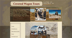 Desktop Screenshot of coveredwagontours.com